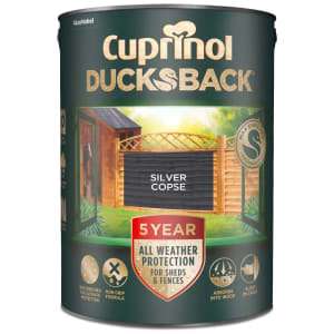 Cuprinol 5 Year Ducksback Shed & Fence Treatment 5L (10 Colour Options) - £10 + Free Click & Collect @ Wickes