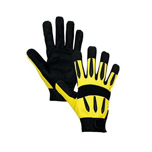 HARDY WORKING TOOLS Safety Gloves, Assembly Gloves, Breathable Mechanic Gloves, Protective Gloves, Size 9 (L), Thermoplastic Rubber