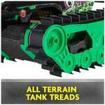 Monster Jam, Official Grave Digger Trax All-Terrain Remote Control Outdoor Vehicle, 1:15 Scale