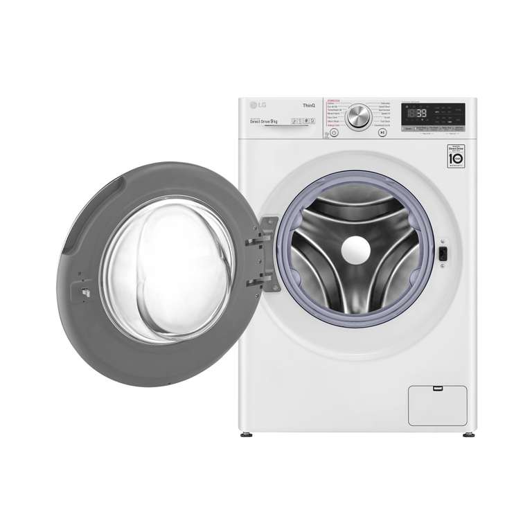 LG F4V909WTSE 9kg 1400rpm Washing Machine with TurboWash 360 - 5 Year Warranty With Code