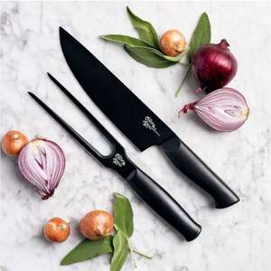 GreenPan Chop & Grill Stainless Steel Chef’s Knife & Carving Fork (minimum £30 spend)