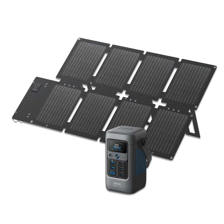Anker SOLIX C200 DC Solar Generator + 60W Solar Panel - with code