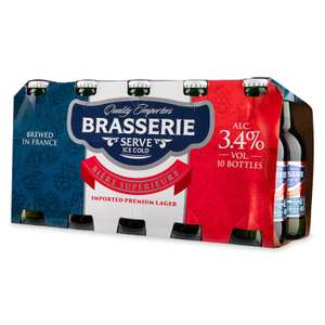 Aldi France lager Brasserie 3.4% 10x25cl In Wirral