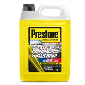 Prestone -18c Concentrated Screenwash 5Ltrs £12.99 (Free Collection) @ Euro Car Parts