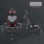 GTPLAYER Ergonomic Desk Gaming Chair Red £79.99 with voucher Dispatches and Sold by GTPLAYER on Amazon