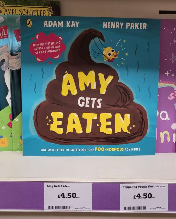 Amy Gets Eaten - Adam Kay (Children's Book - Paperback) £4.50 instore @ Sainsbury's - Colton, Leeds
