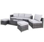 Linea Rattan 7pc Garden Furniture Set