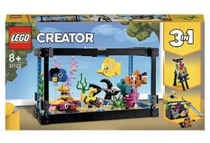 LEGO Creator 3in1 Fish Tank Building Set 31122 - £20 free Click & Collect @ Asda George