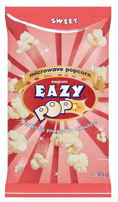 Magicorn Eazypop Microwave Popcorn Sweet Flavour 85G - Clubcard Price