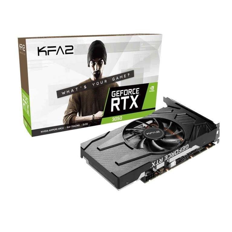 KFA2 GeForce RTX 3050 8GB V2 OC Graphics Card - £239.99 + £3.49 delivery @ Ebuyer