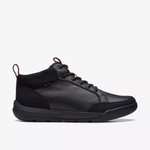 Clarks Ashcombe BT Gore-Tex Waterproof Black Warmlined Leather Shoes (Size: 6-12) - W/Code