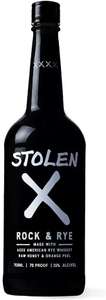Stolen X Rock and Rye, Old Fashioned Rye Whiskey Cocktail 35% 70cl