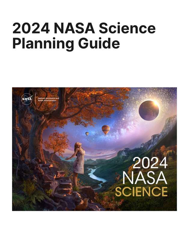Free ESA 2024 and NASA Science 2024 calendars (print ready) NASA/ESA