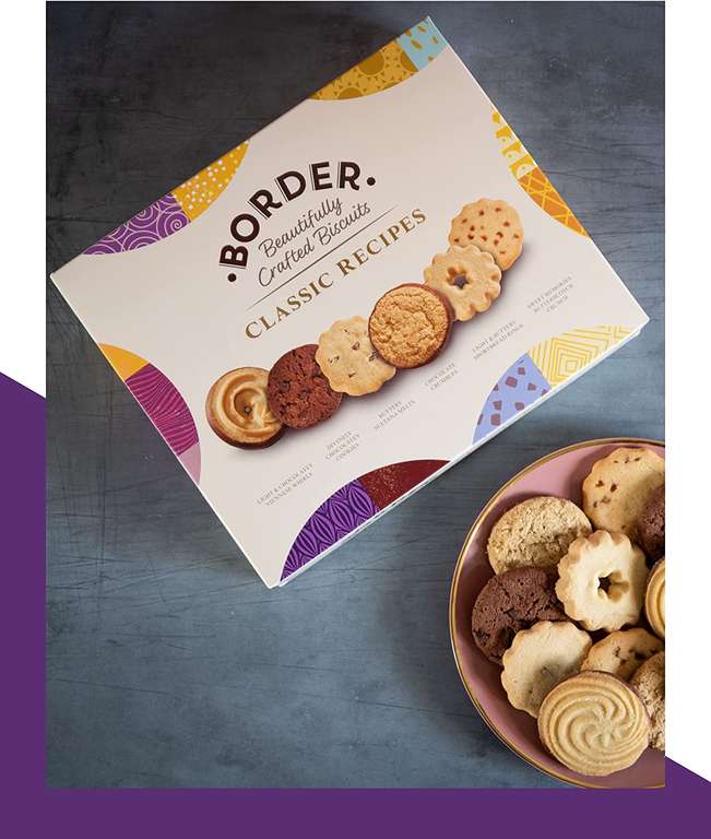 Border Biscuits - Classic Sharing Pack Gift Box - Premium Cookies 400g £3.25 @ Amazon