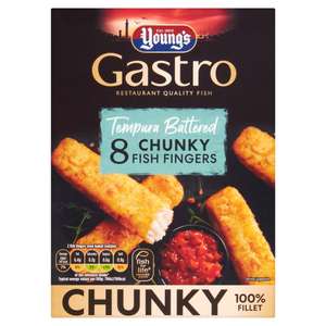 Young's Gastro 8 Tempura Battered Chunky Fish Fingers 320g £1.75 (Bonus Card Price) Delivery Only @ Iceland