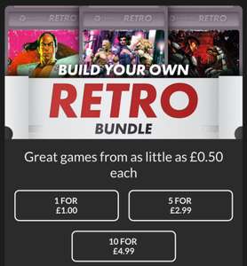 [PC-Steam] Build Your Own Retro Bundle 2023 - 1 game for £1 / 5 for £2.99 / 10 for £4.99