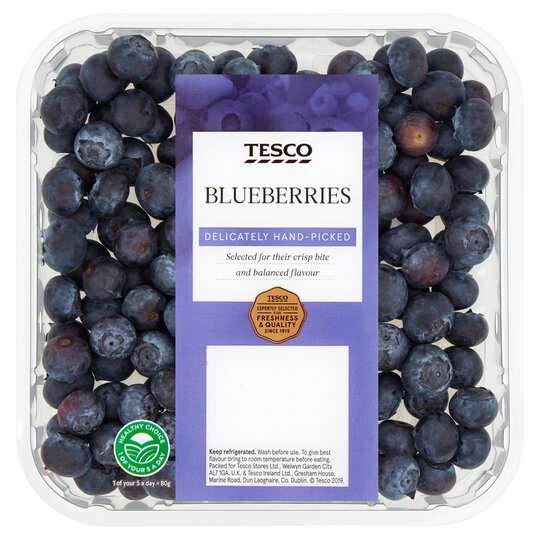 Blueberries 500g £3.60 clubcard price @ Tesco