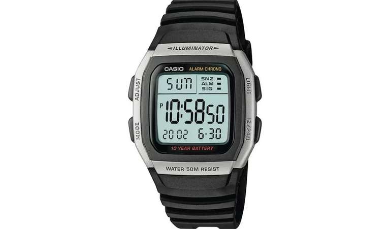Casio Men's Black Resin Strap Digital Watch 10 year battery life - £10.99 (Free Collection) @ Argos