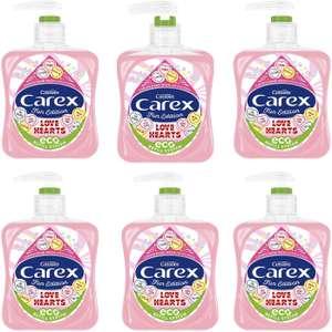 Carex Fun Editions Love Hearts Hand Wash Pack of 6 or moisturing Pack of 6 x 250ml - £6 / £5.70 Subscribe & Save at Amazon