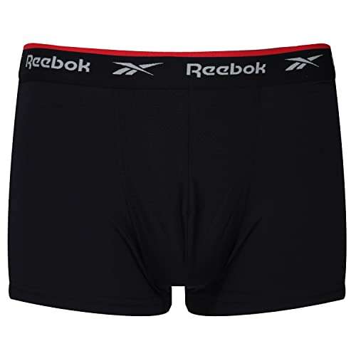 Men’s Reebok Redgrave Sports Trunks - Pack of 3 (Black) £9.60 @ Amazon