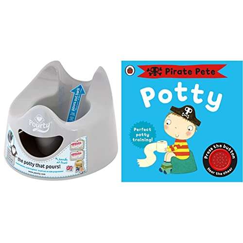Pourty Easy-to-Pour Potty (Penguin Grey), P1GR & Pirate Pete's Potty: A Noisy Sound Book (Pirate Pete and Princess Polly) £10.95 @ Amazon