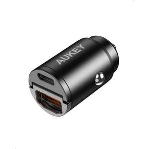 AUKEY CC-A3 30W Type-C Dual Port Car Charger - £5.65 each or 2 for £10 delivered @ MyMemory