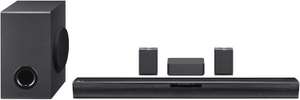 LG SQC4R Soundbar with Subwoofer and rear Surround Speakers