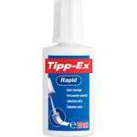 Tipp-Ex Rapid, Correction Fluid Bottle, High Quality Correction Fluid, Excellent Coverage, 20ml, Pack of 3
