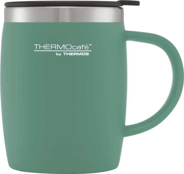 Thermo Cafe Desk Mug, Plastic, Duck Egg, 1 Count (Pack of 1)