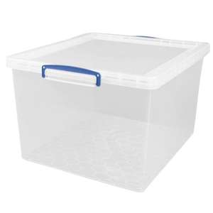 Really Useful 62L Nestable Storage Box - Clear £10.99 Free Click & Collect / £4.95 Delivery @ Robert Dyes
