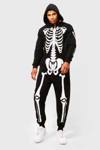 Black Skeleton Onesie Boohooman - £14 Delivered (With Code) @ BoohooMAN