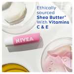 NIVEA Soft Rose Lip Balm (4.8g), Lip Balm with Shea Butter, Natural Oils and Vitamins, Lip Care Offers 24h Deep Moisture