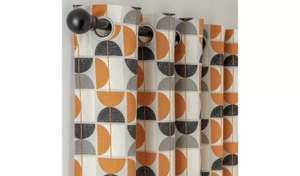 Habitat Geo Print Lined Eyelet Curtains - Multicoloured - From £11 with click & collect @ Argos