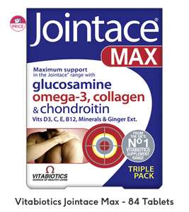 Vitabiotics Jointace max 84 tablets 3 for 2 - £28 (£9.33 each) (member price) @ Boots