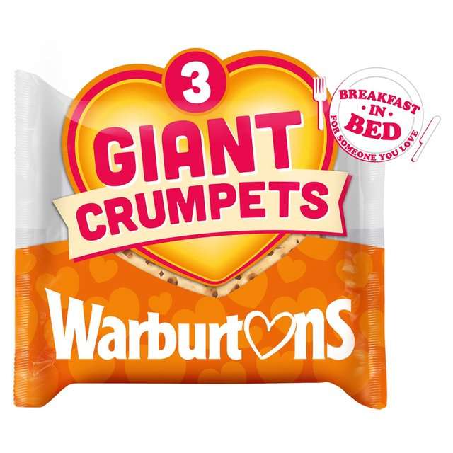 Warburtons 3 Giant Crumpets - 75p @ Morrisons