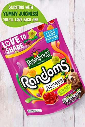 Rowntree's Randoms Juicers Sweets Sharing Bags, 9 x 140g (£7.33 w/ 10% S&S)