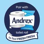 Andrex Classic Clean Washlets - 12 Packs - Flushable Toilet Tissue Wet Wipes with Micellar Water - £10.80 / £10.26 Subscribe & Save @ Amazon