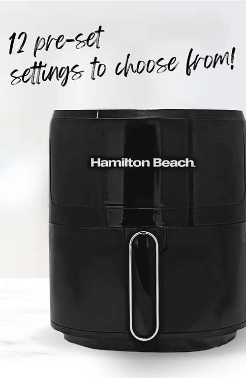 Hamilton Beach DeluxeFry Digital Air Fryer, 5L - LED display, 12 preset programs - free click and collect