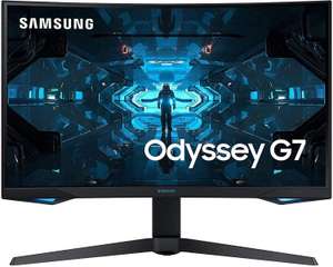 SAMSUNG Odyssey G7 LC27G73TQSRXXU 27" 1000R Curved Gaming Monitor - 240Hz, 1ms, 1440p QHD, Gsync, QLED £389.99 with code @ CCL