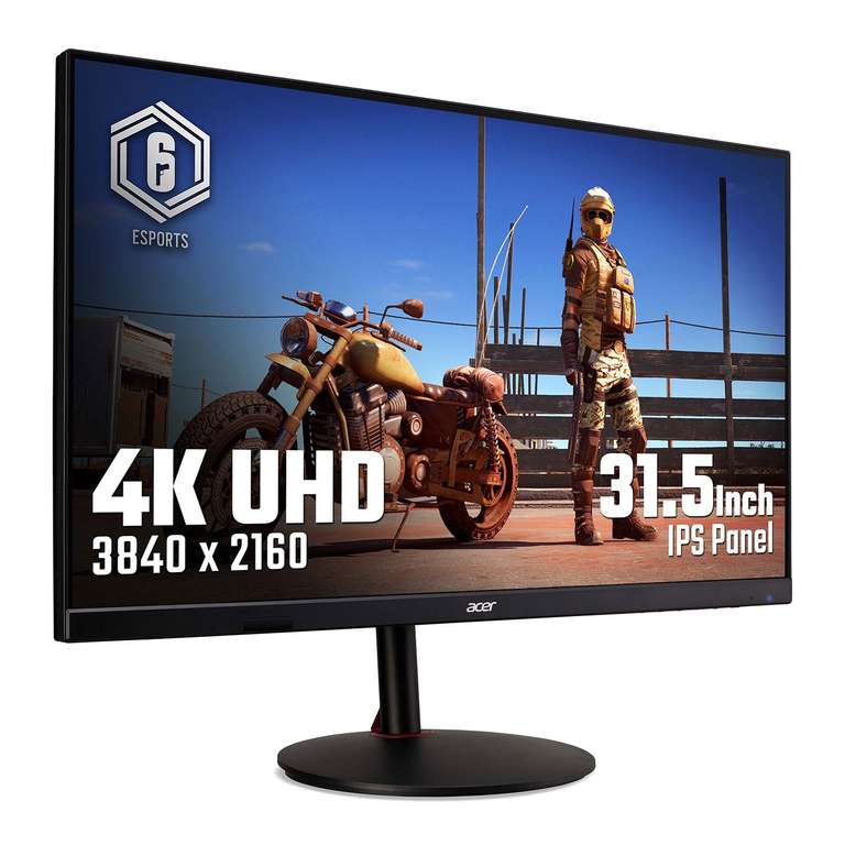 Acer Nitro 32" 4K IPS 144Hz /400 cd/m²/ FreeSync /HDR400 Gaming Monitor with Speakers Height Adjustable + Free Anti Blue/UV Computer Glasses