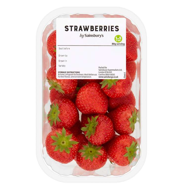 Sainsbury's Strawberries 400g £2 @ Sainasbury's