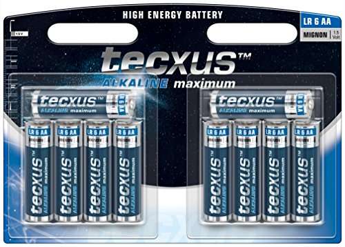 Tecxus 23761 LR6/AA (Mignon) - alkaline manganese battery 1.5 V (10 pcs) £2.99 @ Amazon