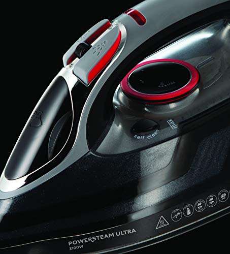 Russell Hobbs Powersteam Ultra 3100 W Vertical Steam Iron 20630 - Black and Grey £0 @ Amazon