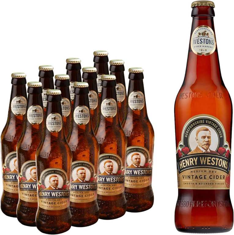 Henry Westons Vintage Glass Bottles, 8.2% ABV 12 x 500ml - £17.10 / £15.30 With Max S&S