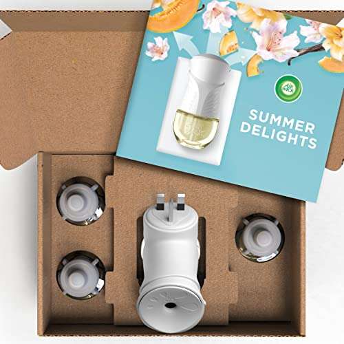 Air Wick | Summer Delights | Plug in Electrical Air Freshener Starter Kit | 1 Gadget & 3 Refills | Lasts up to 300 Days