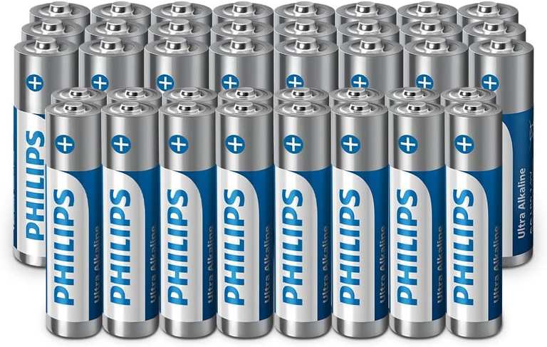Philips Ultra Alkaline AA/AAA Batteries Combo - Pack of 40