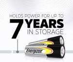 Energizer AA Alkaline Batteries Long Lasting Power LR6 1.5V Pack of 24 (Family Pack)