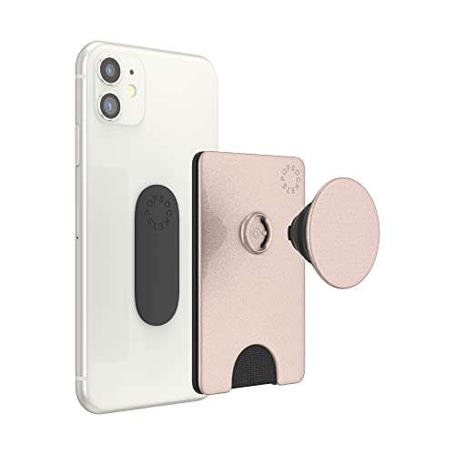 PopSockets PopWallet+ with Integrated Swappable PopTop for Smartphones and Tablets