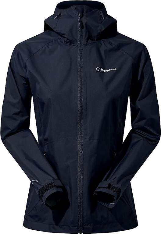 Berghaus Women's Deluge Pro Shell Rain Jacket, Durable, Breathable Coat (Black) - £40 @ Amazon
