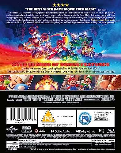 Super Mario Bros Movie Blu Ray